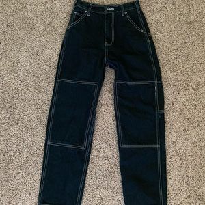 High waisted jeans
